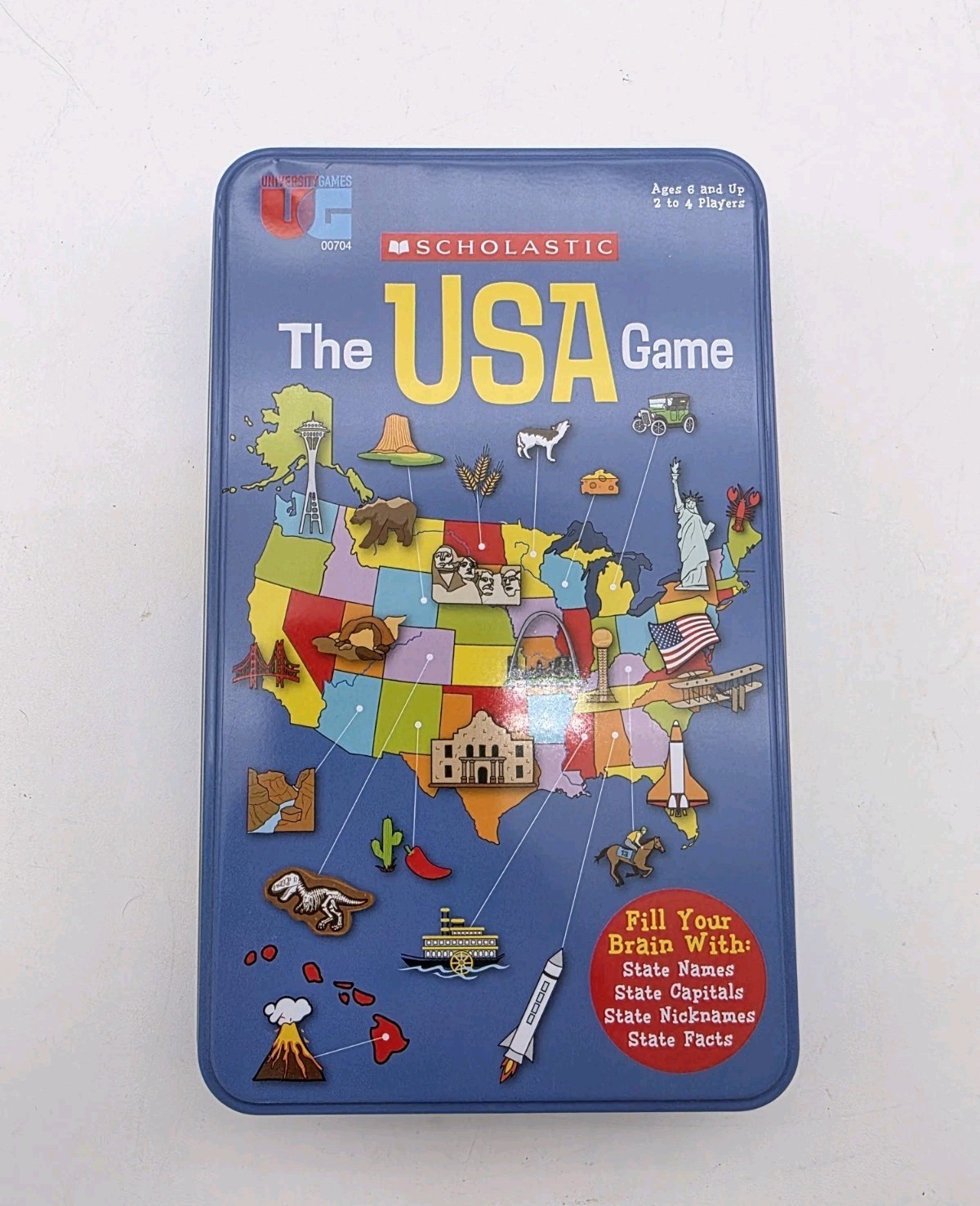 University Games ~ Scholastic: The USA Game, Pre Owned, Complete