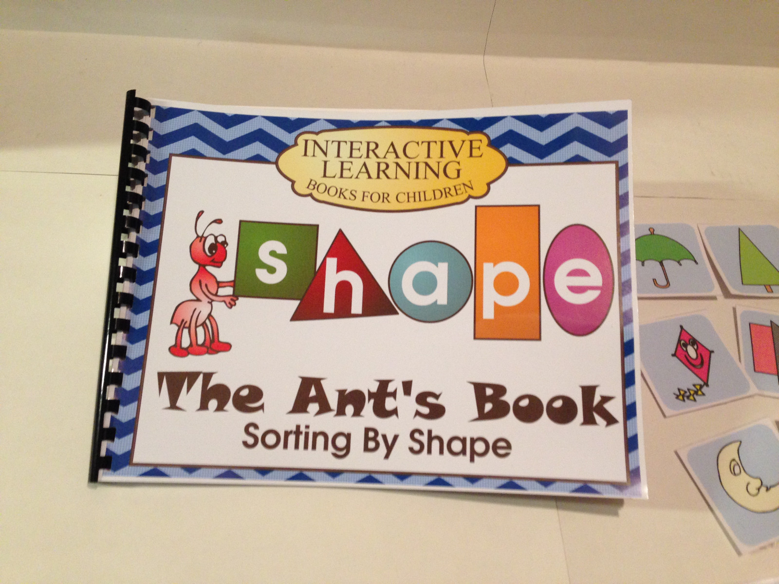 Interactive Learning Books for Children – Shapes- w/ 30 Laminated Cards Set