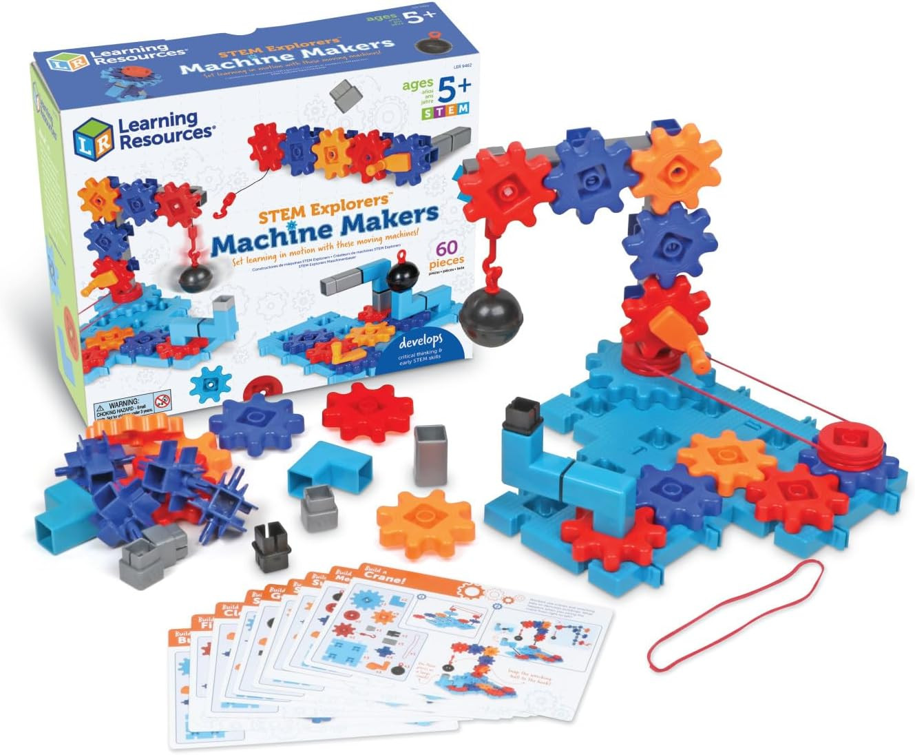 STEM Explorers Machine Makers – 60 Pieces, Ages 5+, Building Montessori Toys, En