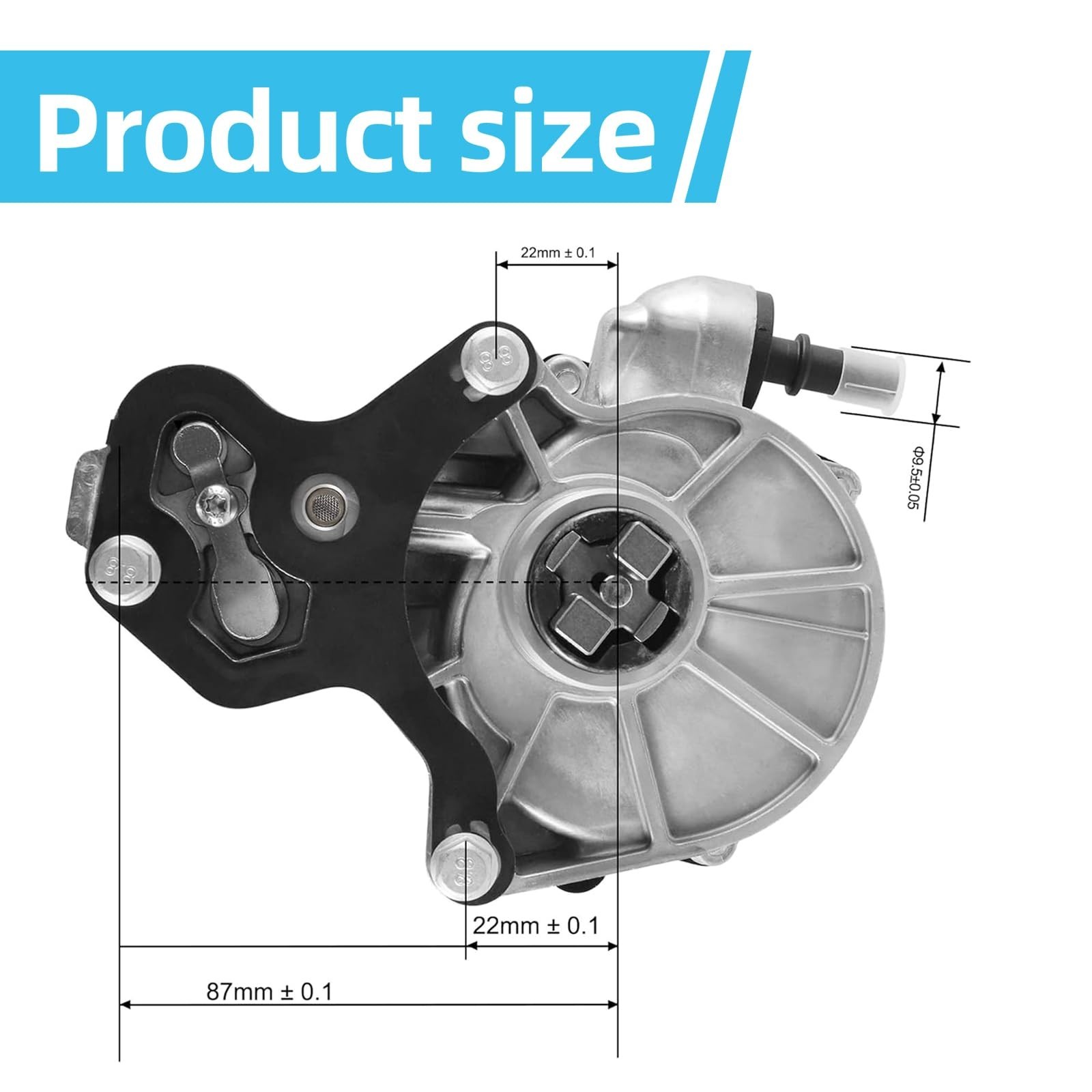 TAUTOY 12686657 Brake Vacuum Pump 2.0L 2.5L 2013-2021 for Chevy/Chevrolet Bla…