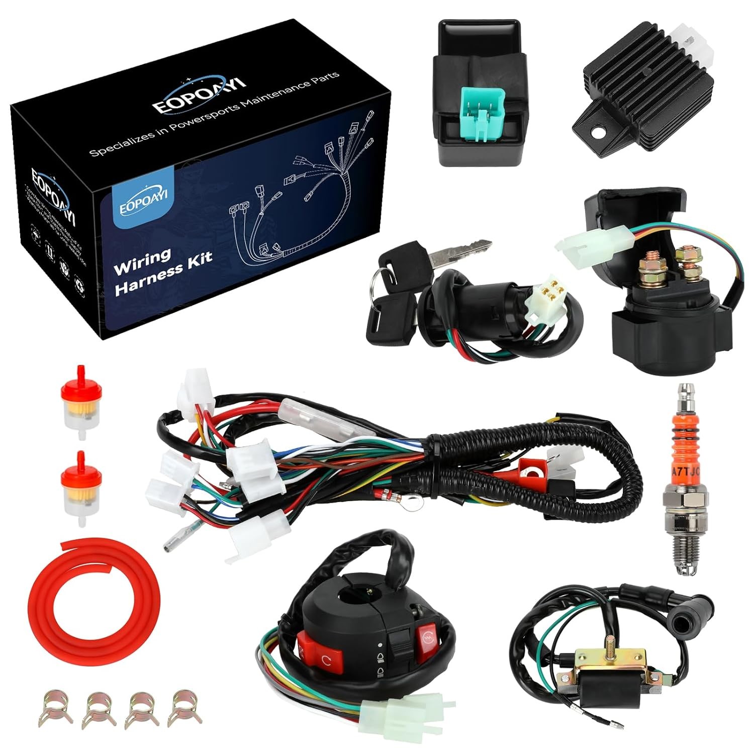 Electric Wiring Harness Kit Compatible with Taotao Coolster 110Cc 125Cc