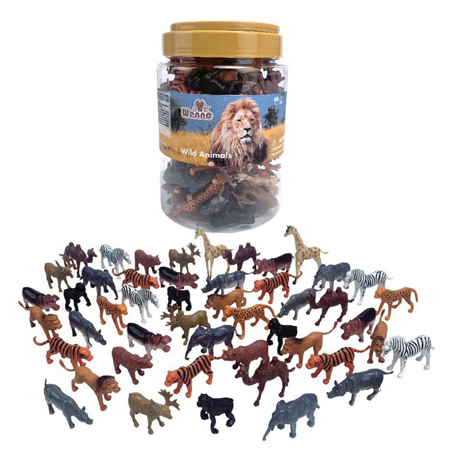 WENNO – JAR OF WILD ANIMALS – 48 PCS – AGE 3+