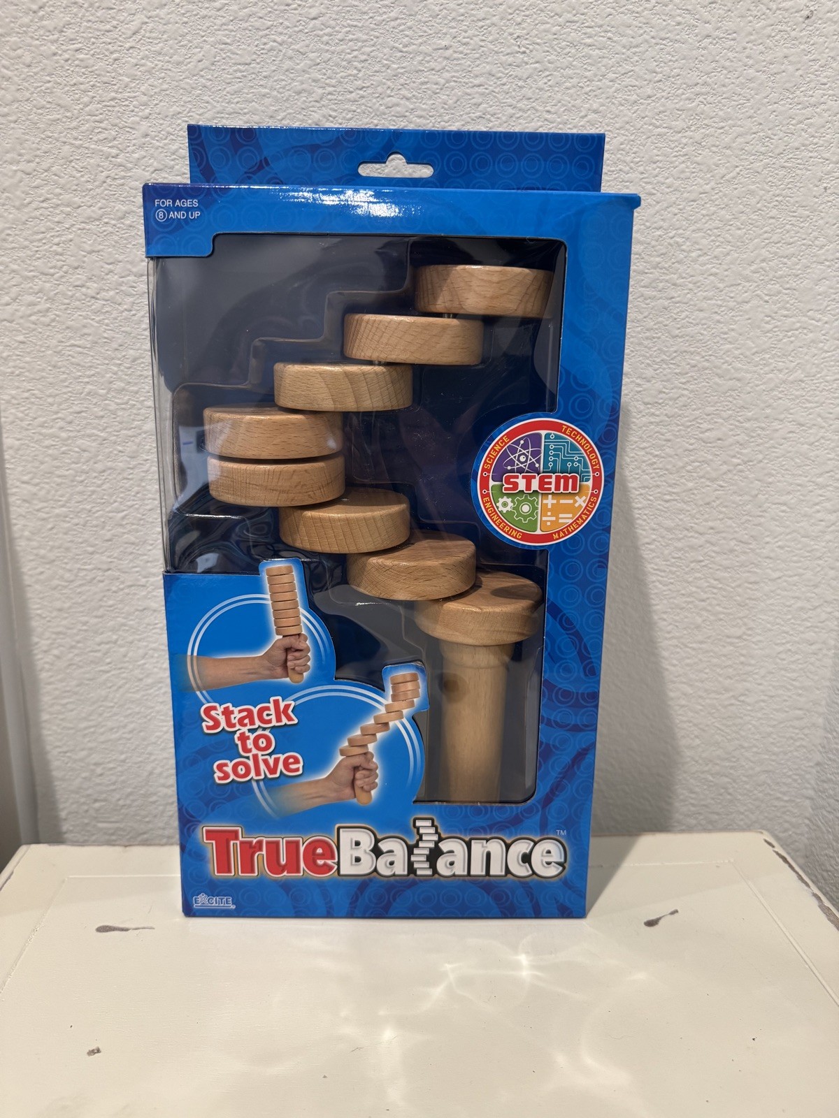 True Balance Handheld Wooden Toy by Excite “STEM” Coordination New/Sealed