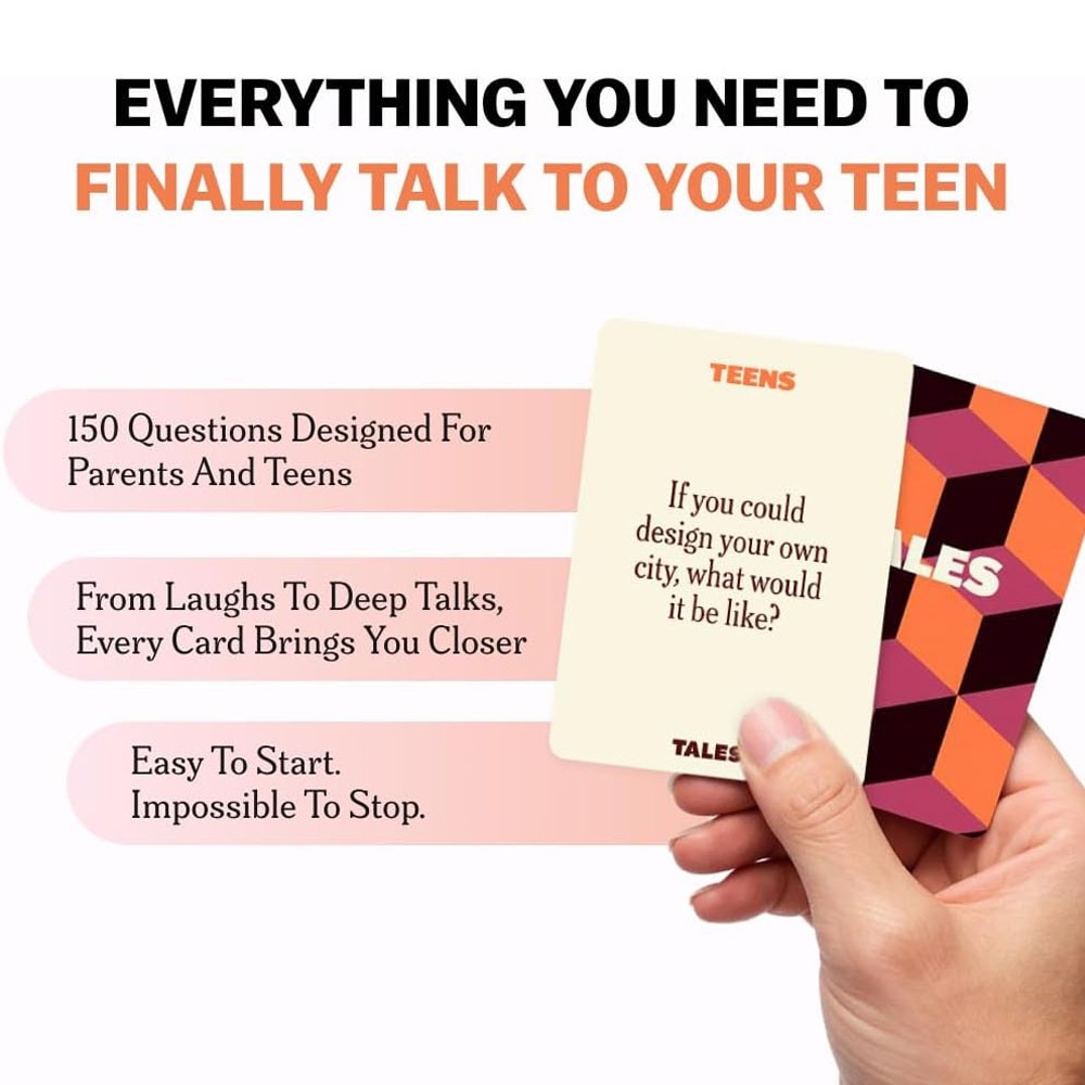TALES Conversation Cards, Teens Edition, Fun Family Games for Teens,Game Nights