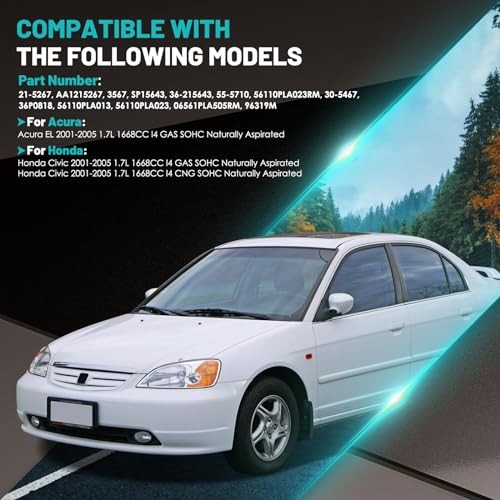 21-5267 Power Steering Pump Fit for Honda Civic for Acura EL 2001-2005 1.7L L4