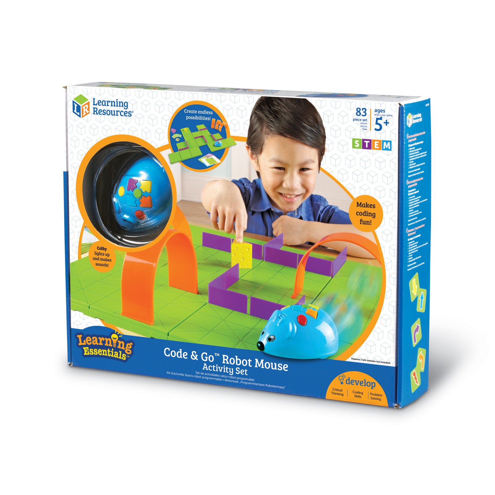 Learning Resources Learning Essentials – Code & Go Robot Mouse Activity Set