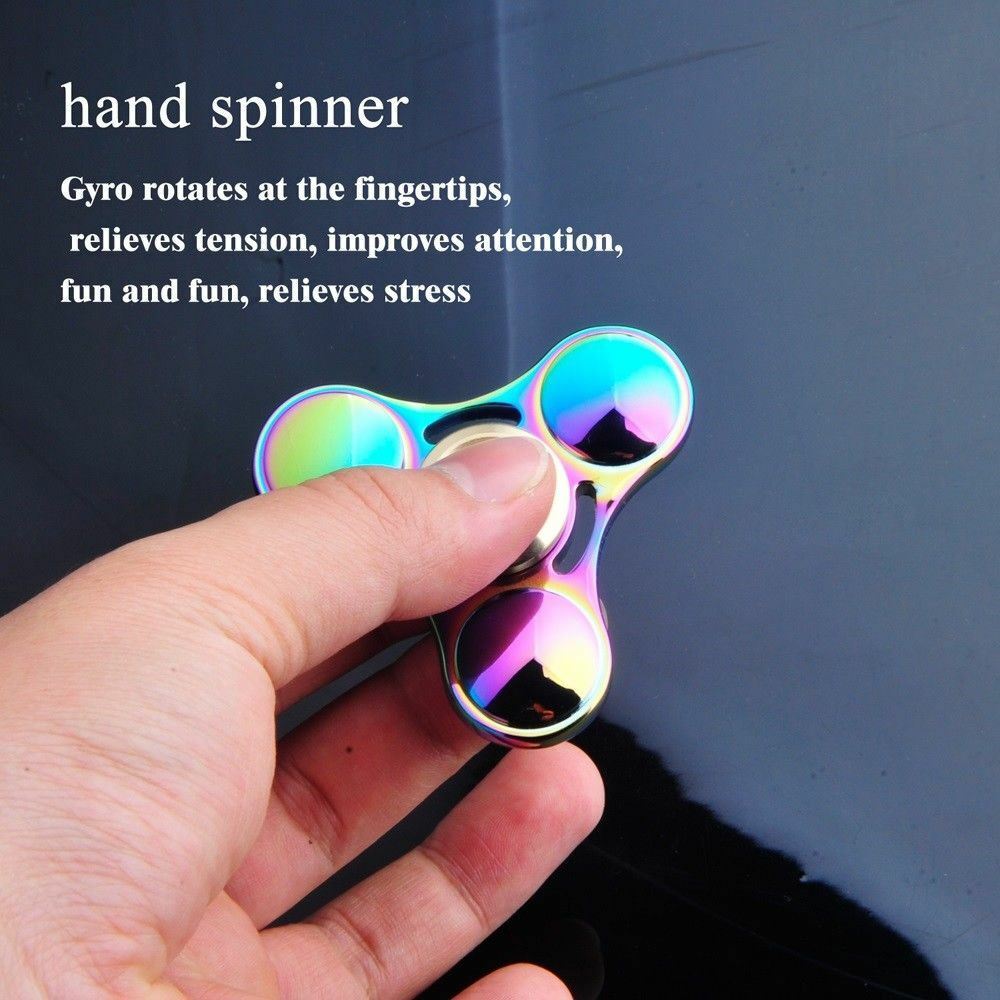 Titanium Alloy Fidget Hand Spinner Finger Gyro Toys EDC Focus Stress Reliever