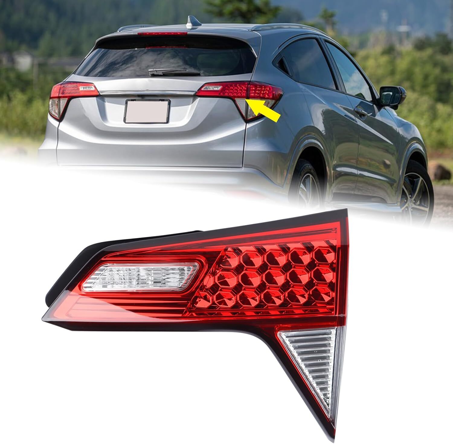 2019-22 Honda HRV Inner Tail Light Right Passenger Side HO2803120 Assembly Right