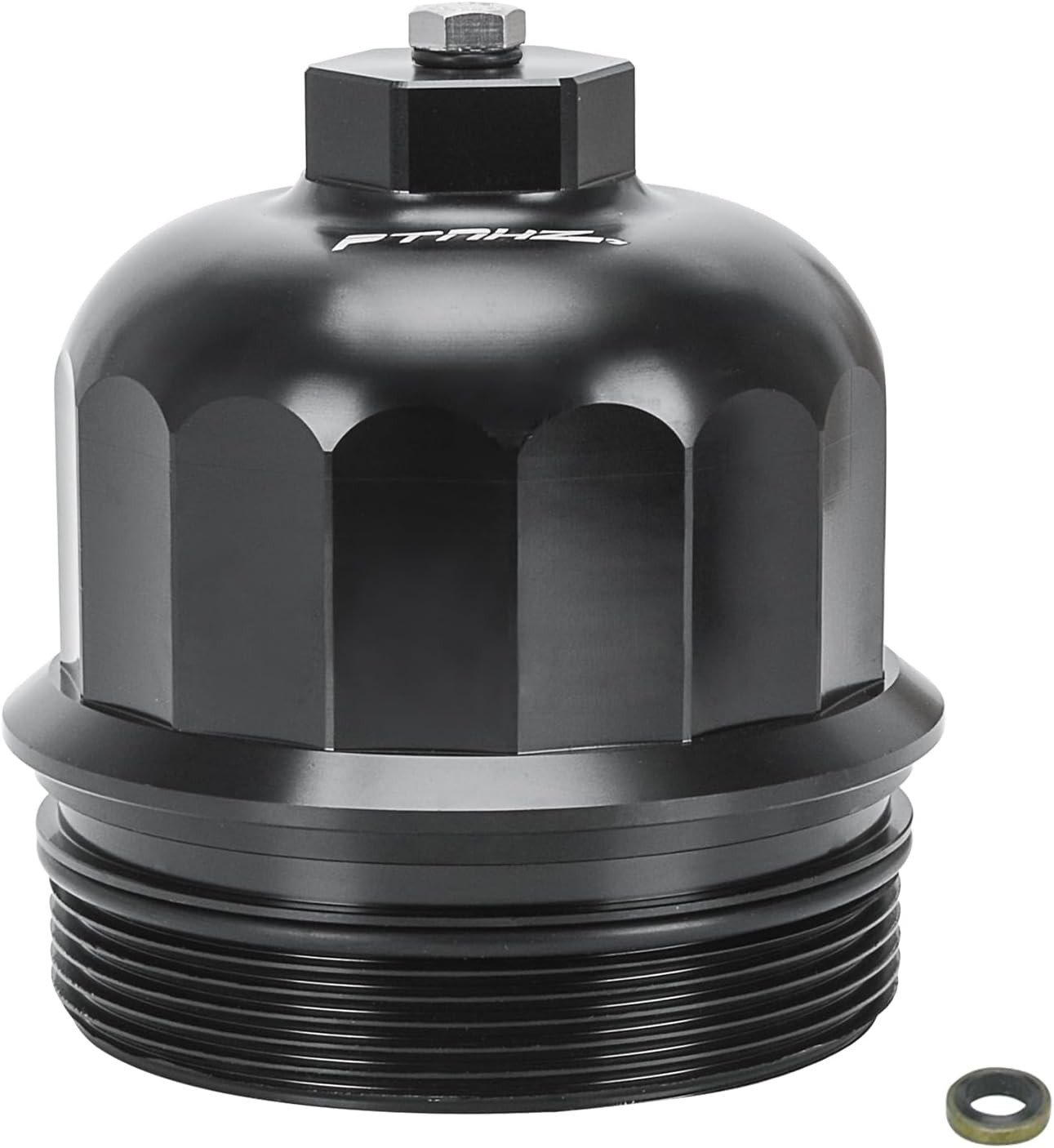 Billet Aluminum Cap W/Drain Plug Fuel Filter Housing Compatible For GM Duramax 6