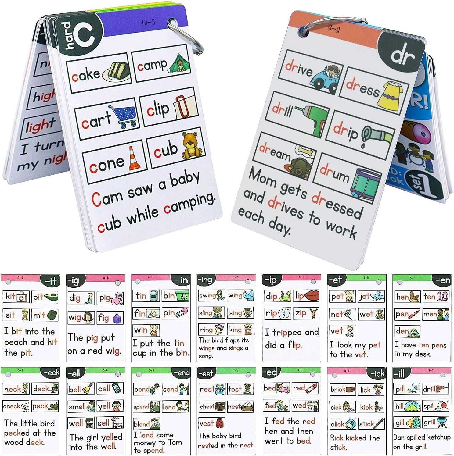 Phonics Flash Cards, 67 Pcs Sight Words Cards Kindergarten, Phonics…