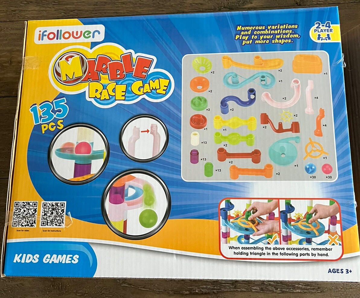 Marble Race Game 135 Pieces STEM Toy Ages 3+ Model 8104 ifollower Creative Fun!