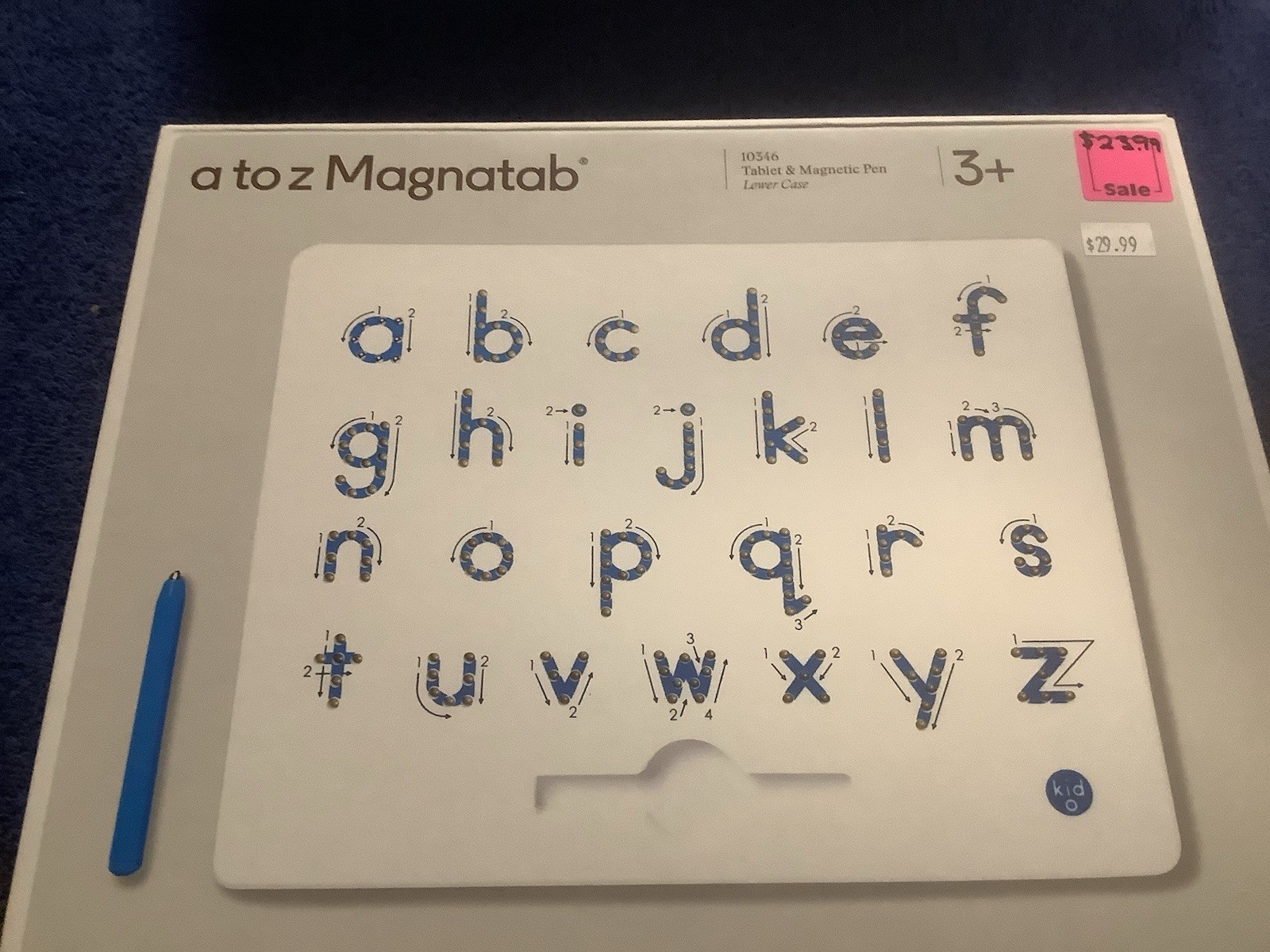 Magnatab a to Z Lowercase Drawing Tool Learning and Sensory