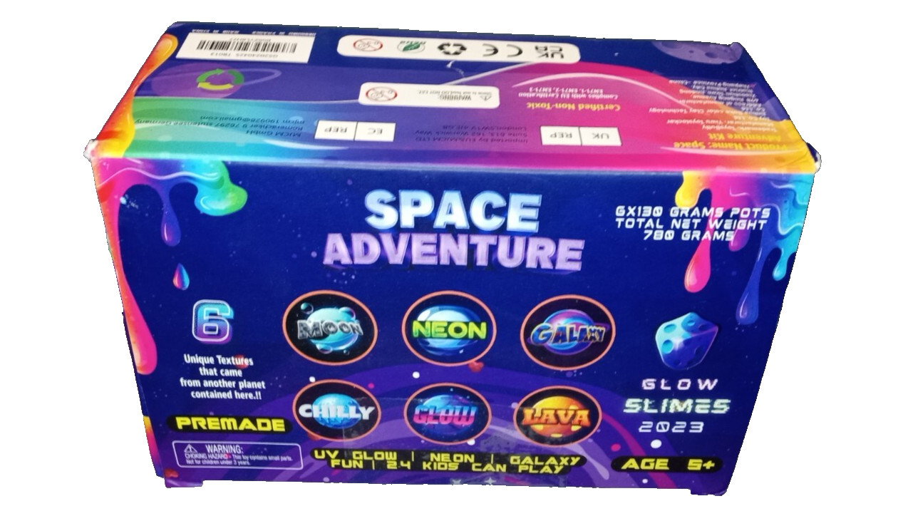 ToysButty Slime Kit for Kids 6 Galaxy Stretchy None Sticky Slime Educational Toy