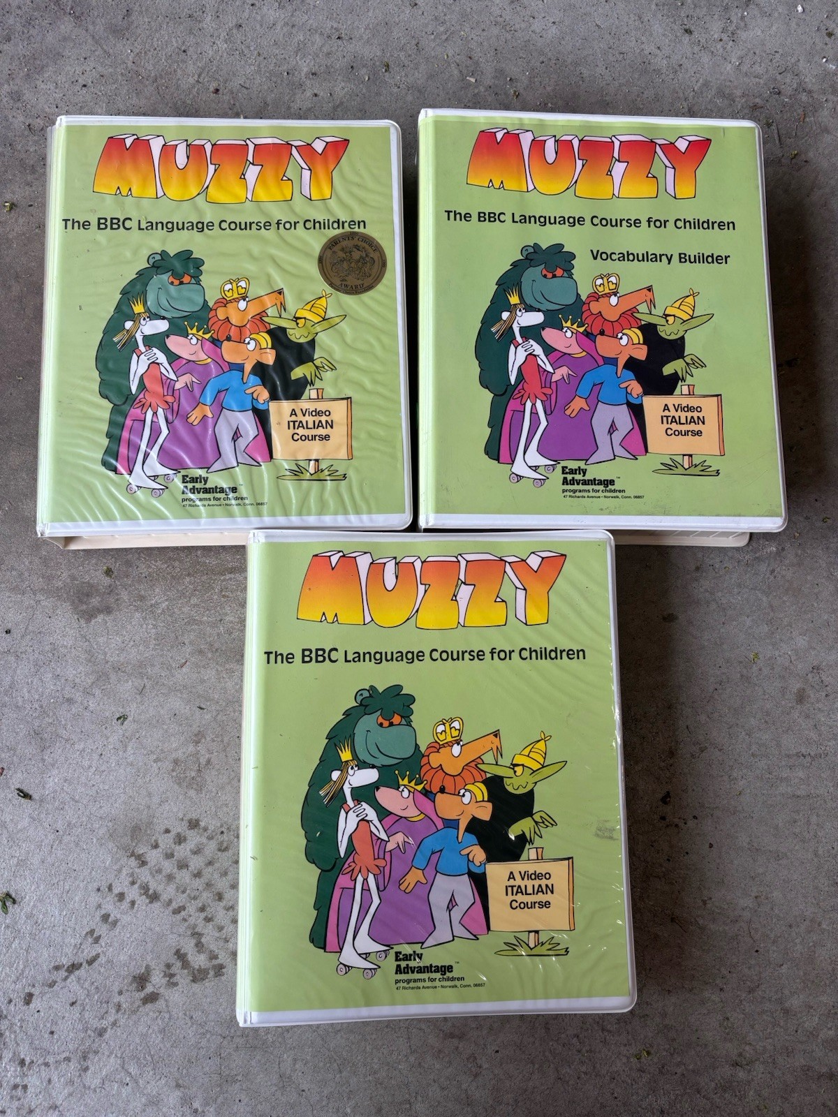 BBC Muzzy Early Advantage Italian Language Learning Program VHS, Tapes Vintage