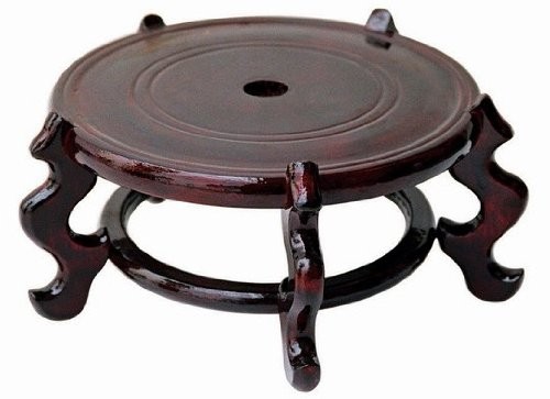 Asian Home Beautiful Hand Craft Rosewood Oriental Vase Stand 12.50″””