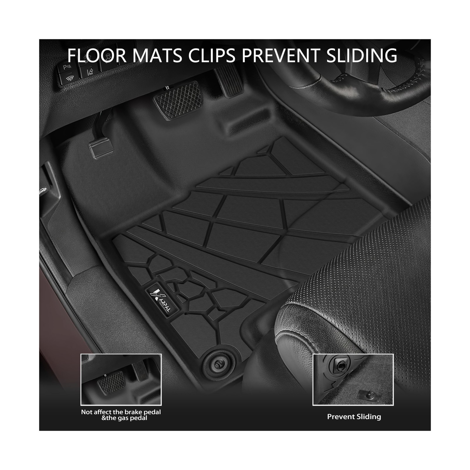 KARPAL Floor Mats for Honda Pilot 2016-2022 (8 Seats, No Elite Models), All W…