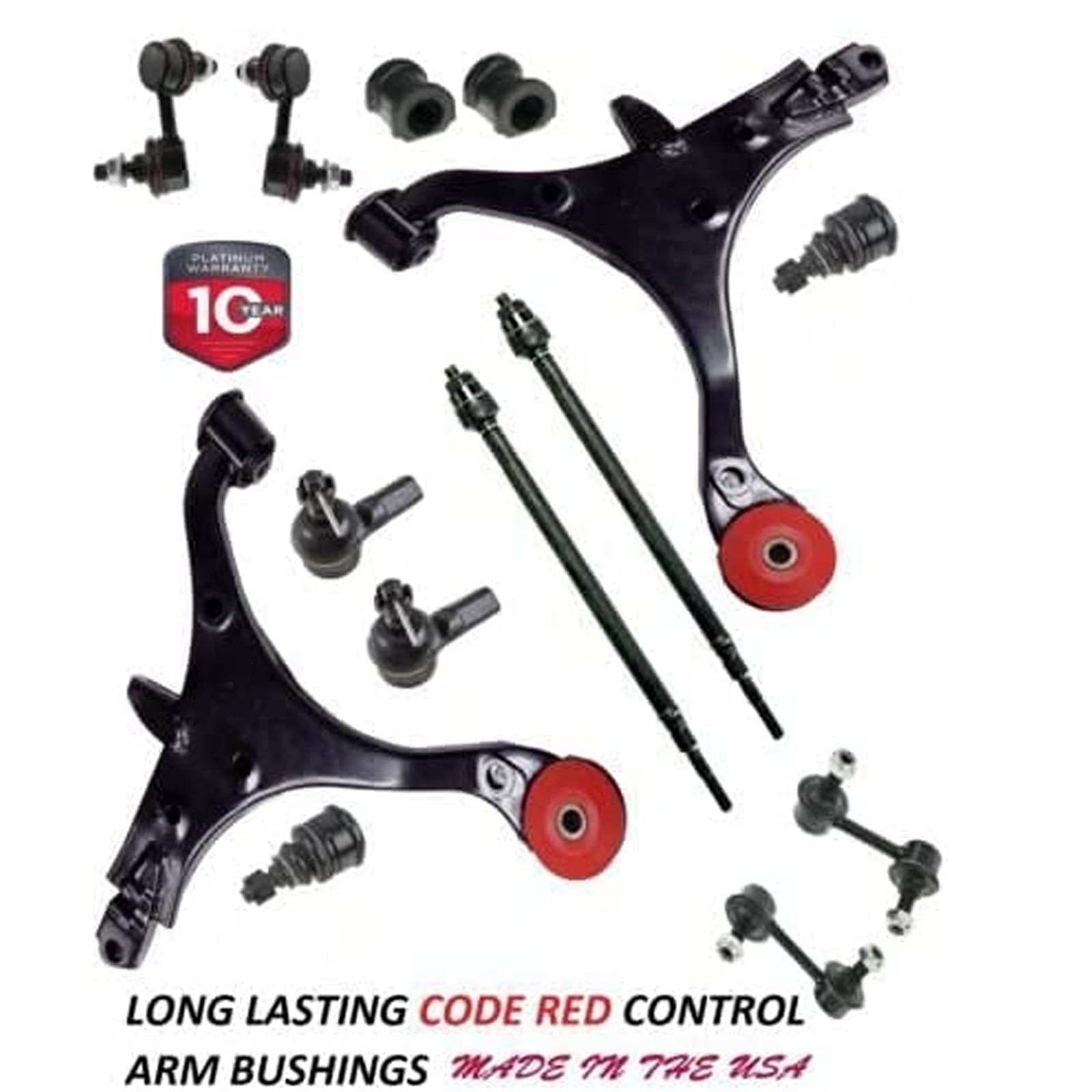 14PC Front Lower Control Arm Suspension Kit FITS 2001-2005 Honda Civic Exclud…