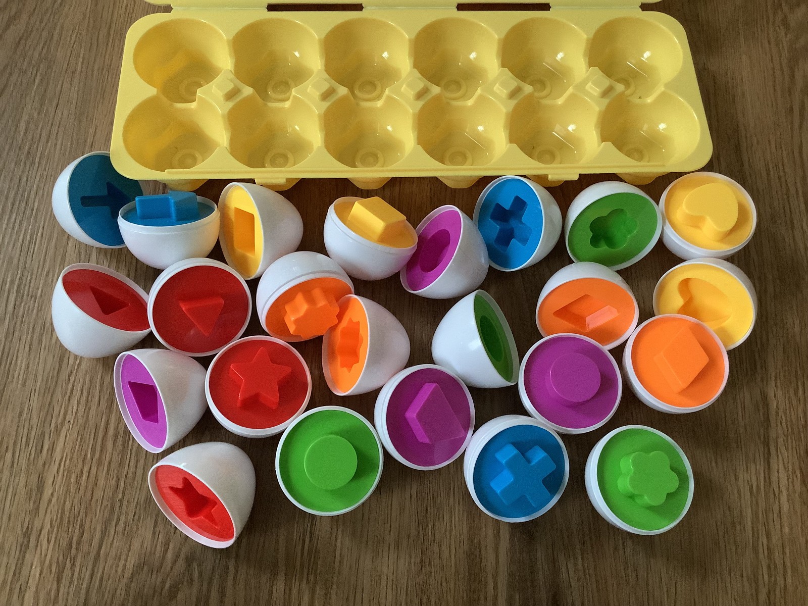 Match & Count Colorful Egg Carton Set Child Educational Learning Toy Game