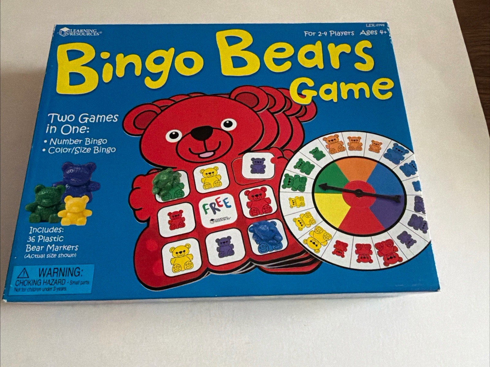 BINGO BEARS GAME LEARNING RESOURCES COMPLETE
