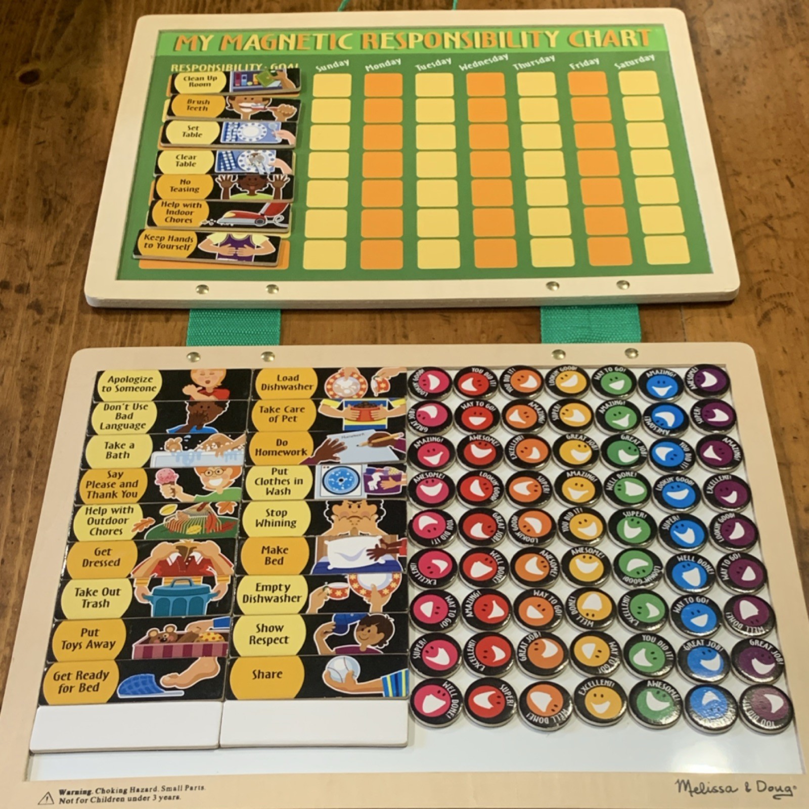Melissa & Doug My Magnetic Responsibility Chart Educational Magnet Toy for Kids