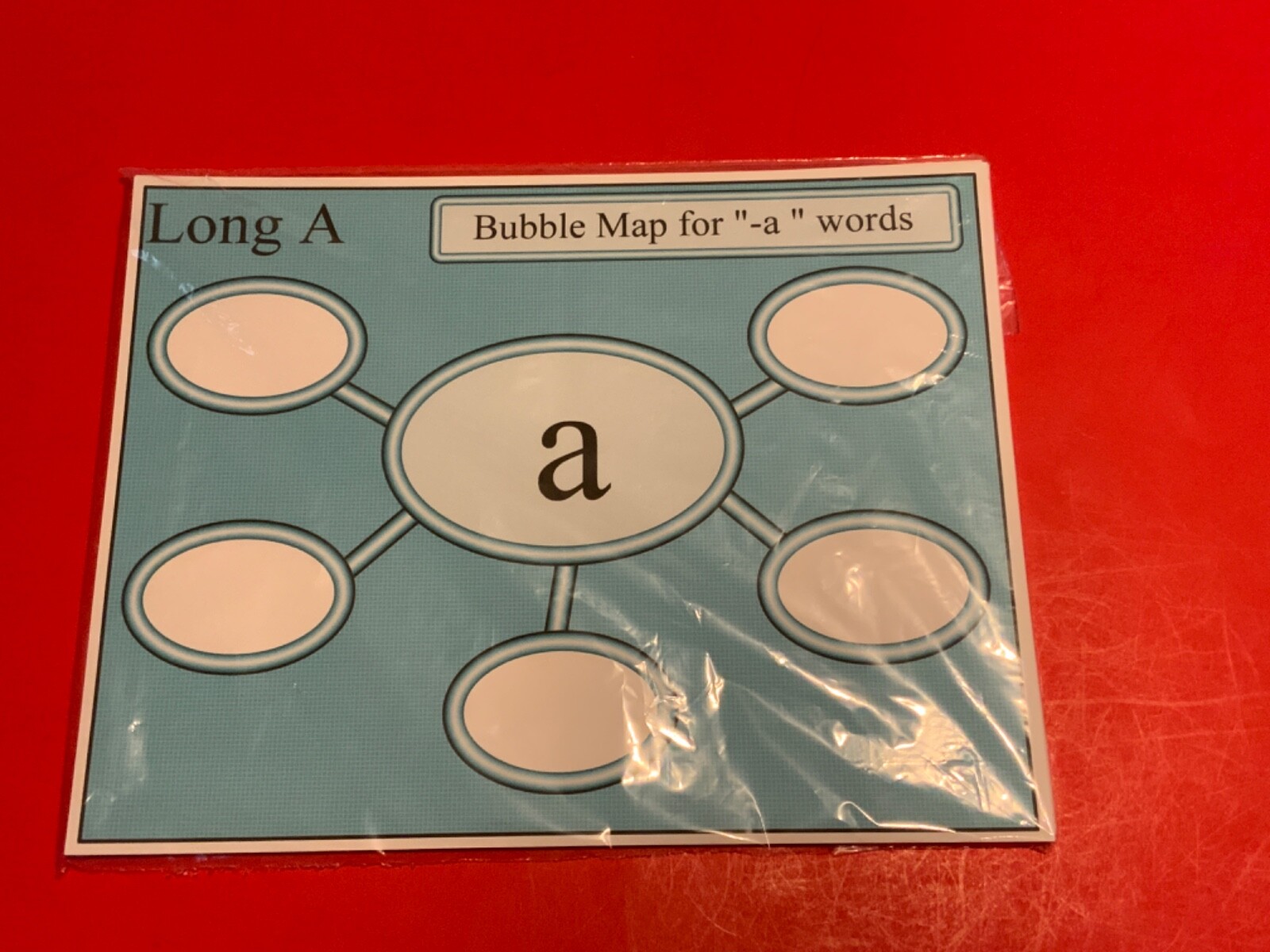 42 Long Vowel Bubble Maps – Language Mats – Laminated Dry Erase