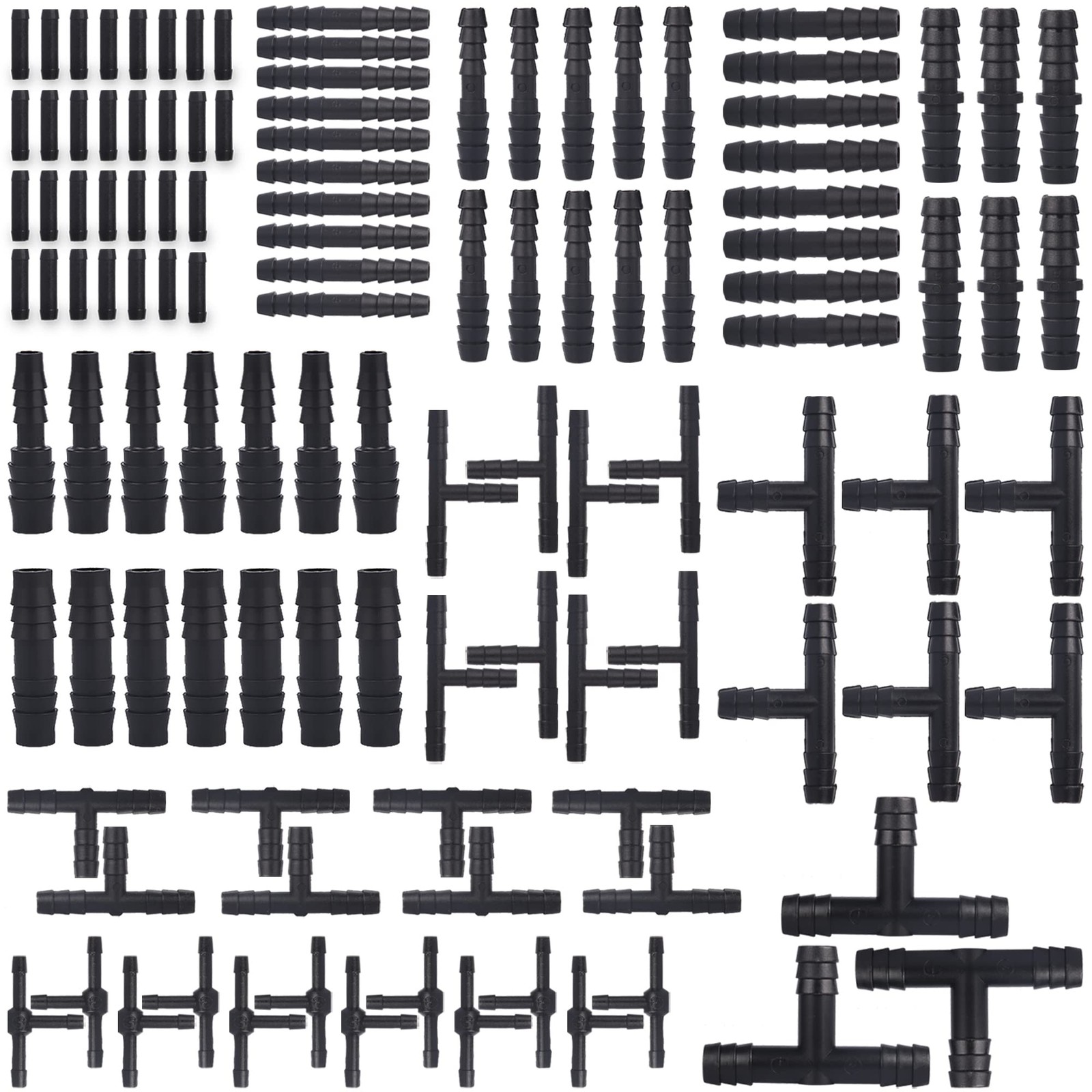 115 PCS Vacuum Connector Assortment Heat Resistance 240℃（460℉）12 Sizes Automo…