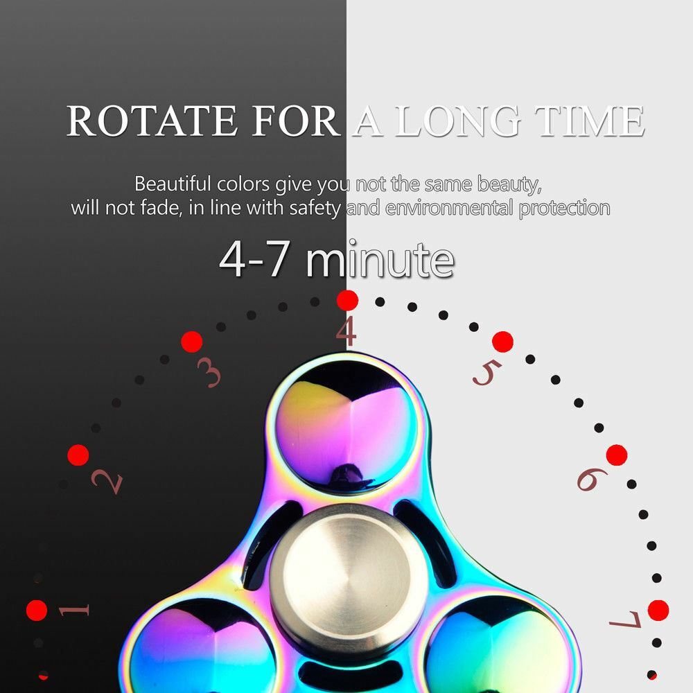 Titanium Alloy Fidget Hand Spinner Finger Gyro Toys EDC Focus Stress Reliever