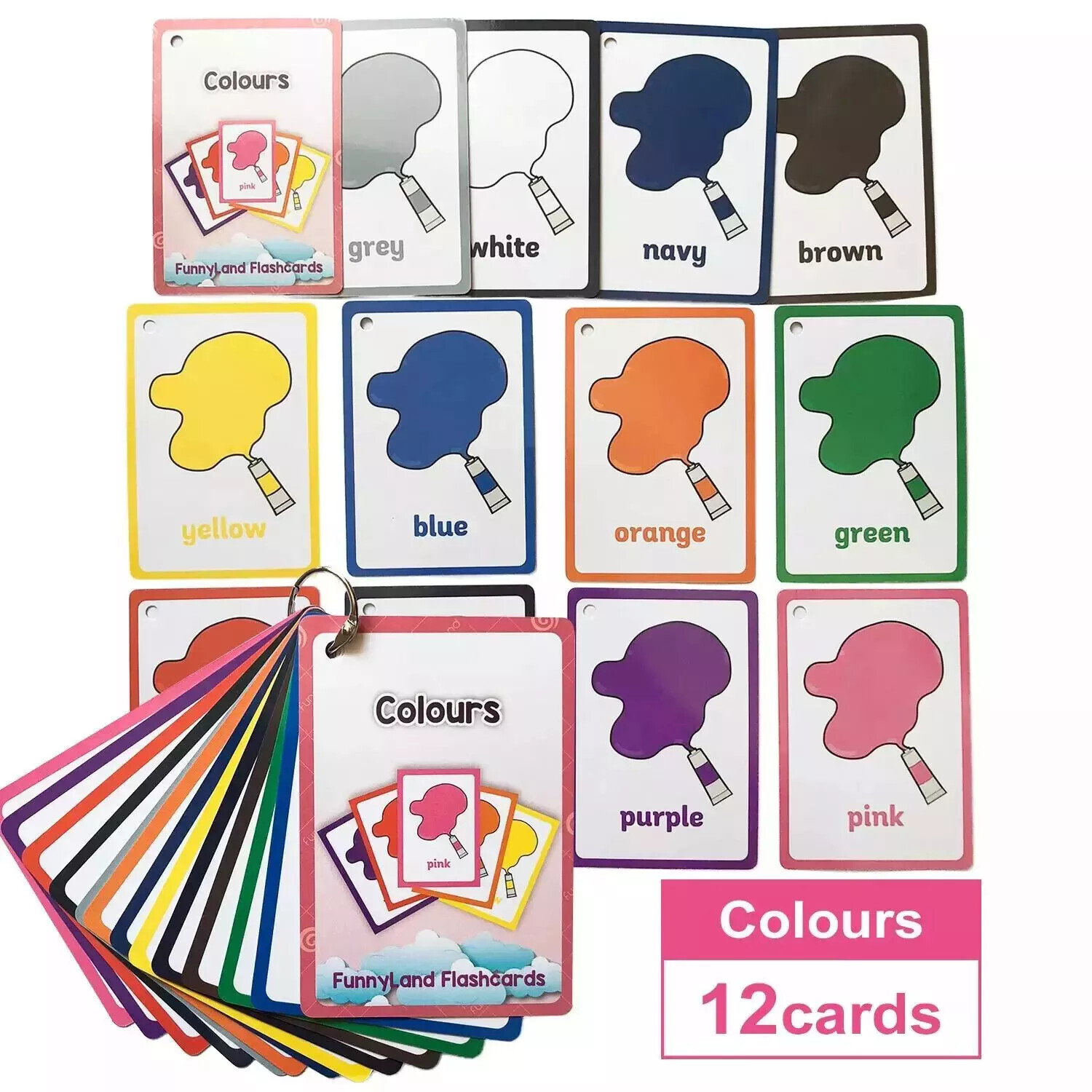 English Words Learning Flashcards for Kids 3-6 Years Reading Enlightenment Toys