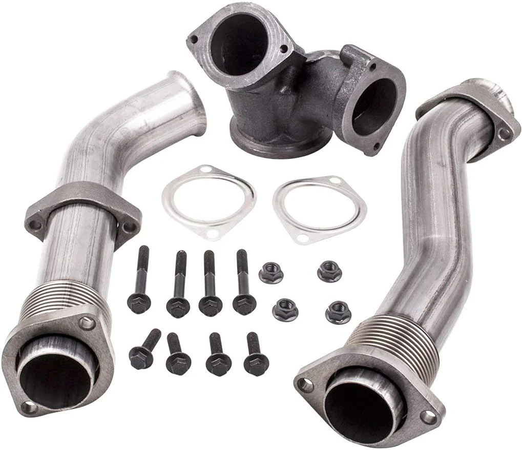 PowerStroke Turbo Diesel Manifold Bellowed Up Pipes Kit Compatible with Ford 199