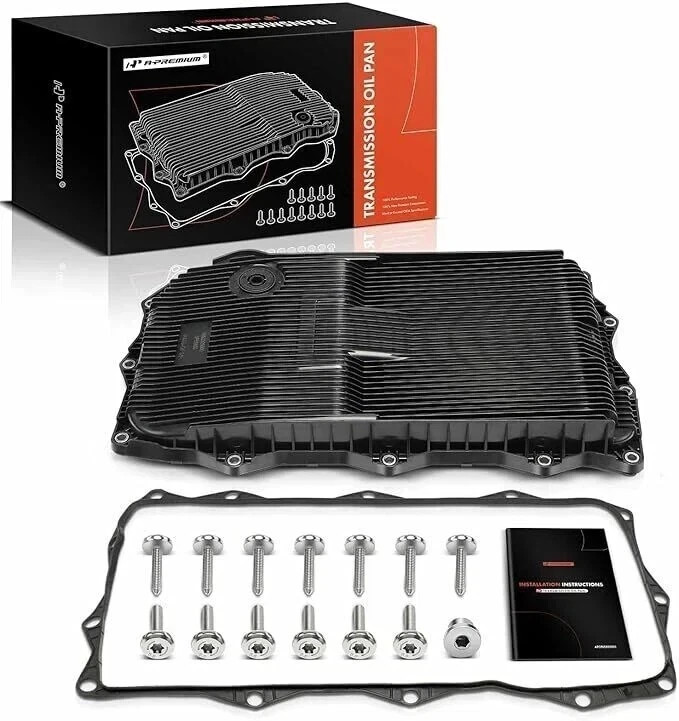 A-Premium Transmission Oil Pan with Gasket & Drain Plug Compatible with Ram 1500