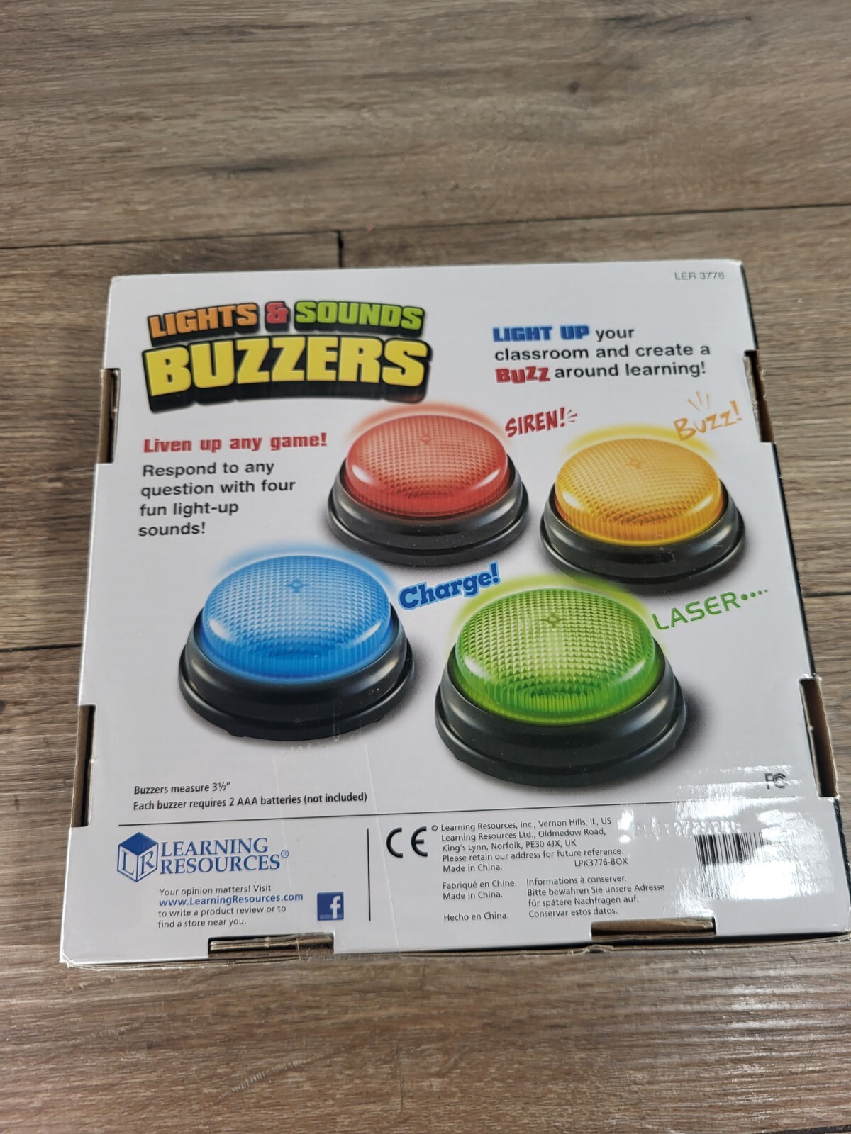 Learning Resources Recordable Answer Buzzers – Set of 4