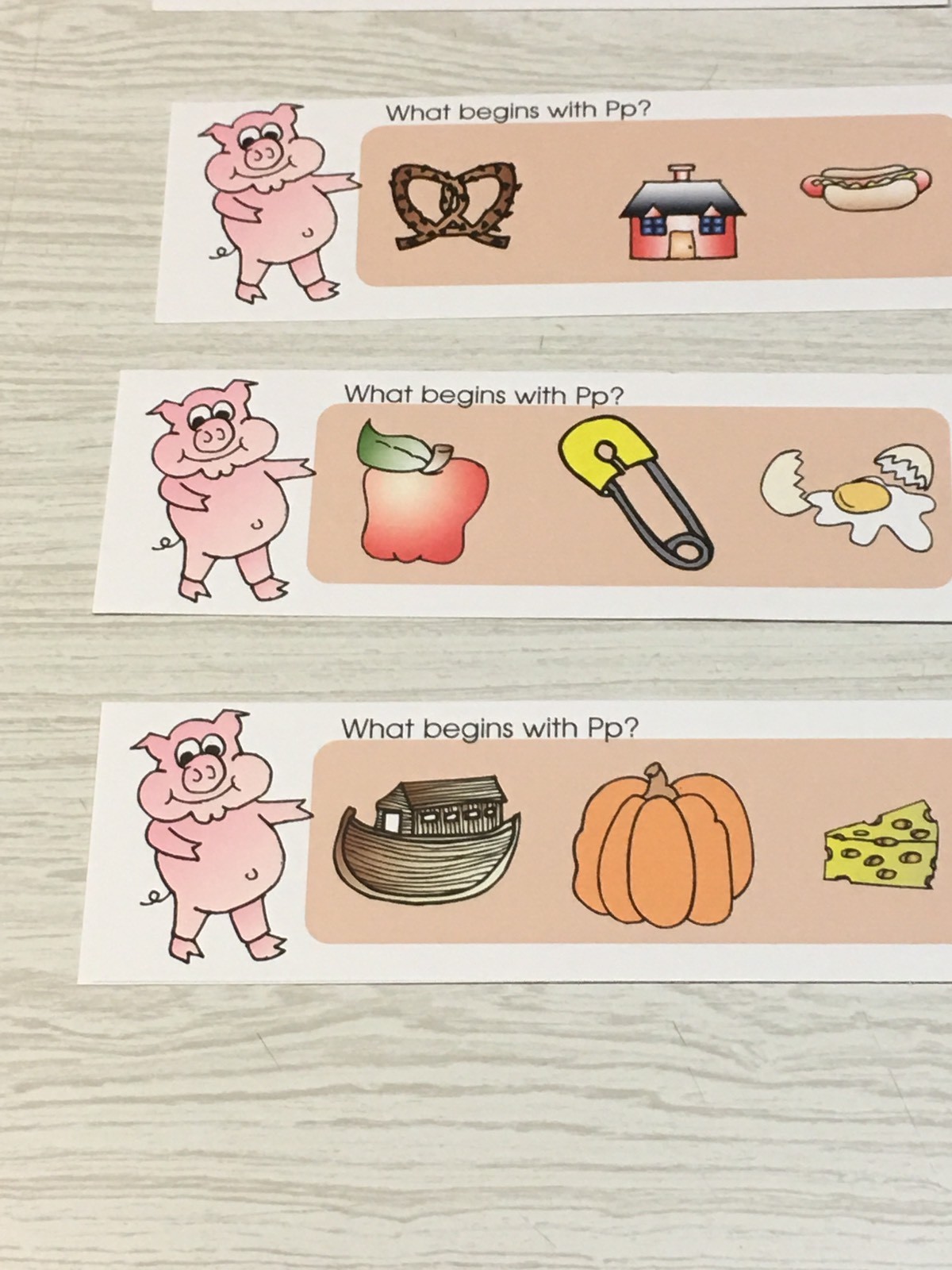 Phonics Pp – What Begins With Pp – Laminated Activity Set – Teaching Supplies