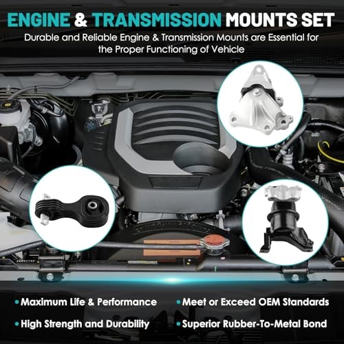 A65048 Engine Motor Mount & Transmission Mount Set of 3 Fit for Honda Civic