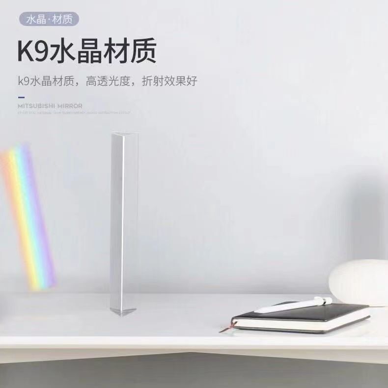 Equilateral Optical Prism Transparent Glass Prop Dispersion Physics Teaching