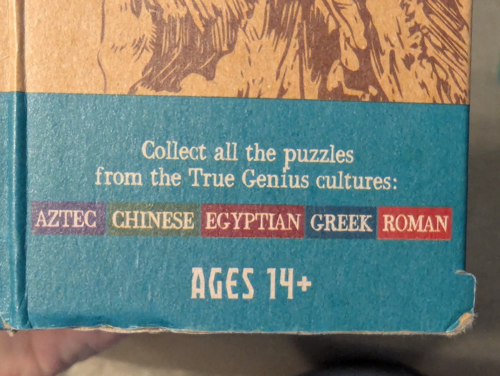 True Genius Ancient Treasures Puzzle Set Wood and Metal Brainteaser Artifact Gif