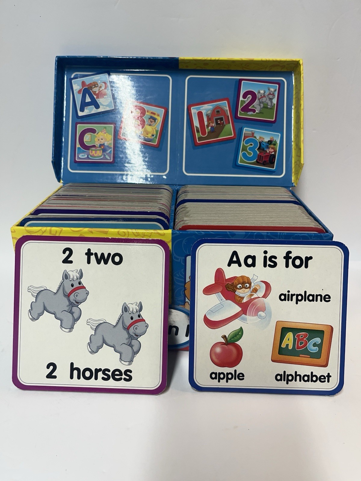 Fisher-Price Little People 2 in 1 ABC & 123 Cards Alphabet Numbers