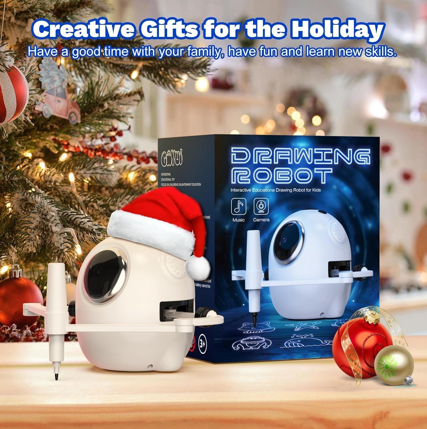 Smart Drawing Robot for Kids Educational Toy Camera Music Auto Drawing Machine 3