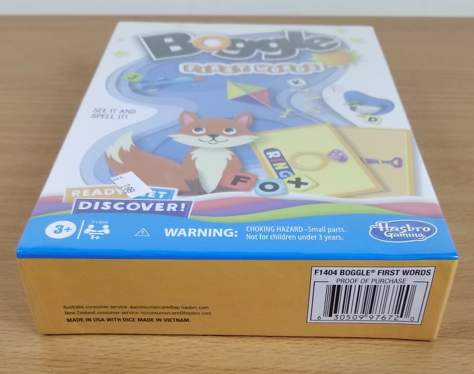 Boggle First Words Game New Sealed Hasbro 2020 ages 3+