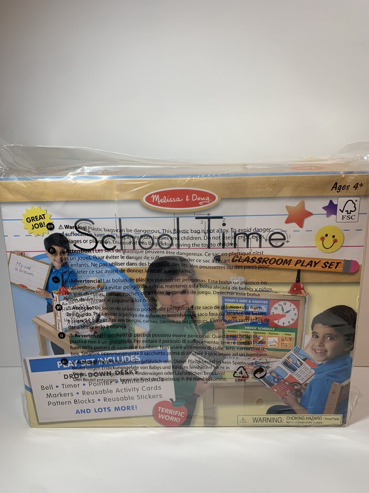 NEW Melissa & Doug School Time Classroom Play Set Pretend Teacher Student