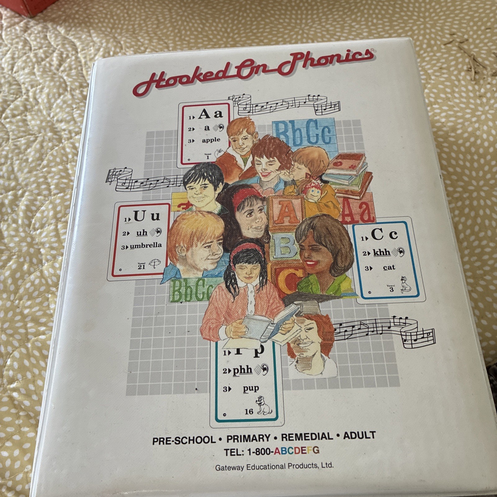 1991 Hooked on Phonics Complete Cassette Set- 8 Cassettes -5 Books- 10 Card sets