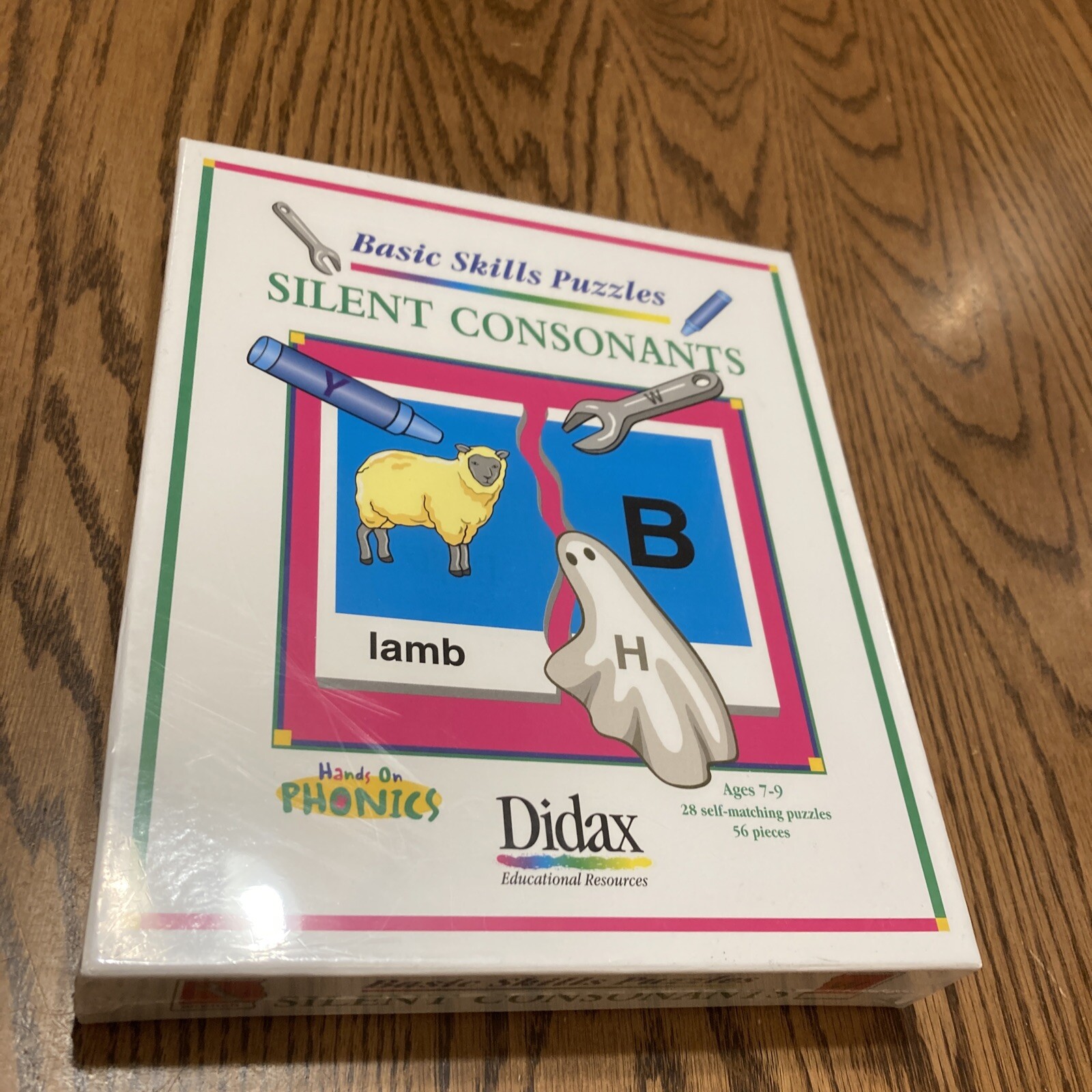 Didax Basic Skills Puzzles SILENT CONSONANTS Hands On Phonics NEW