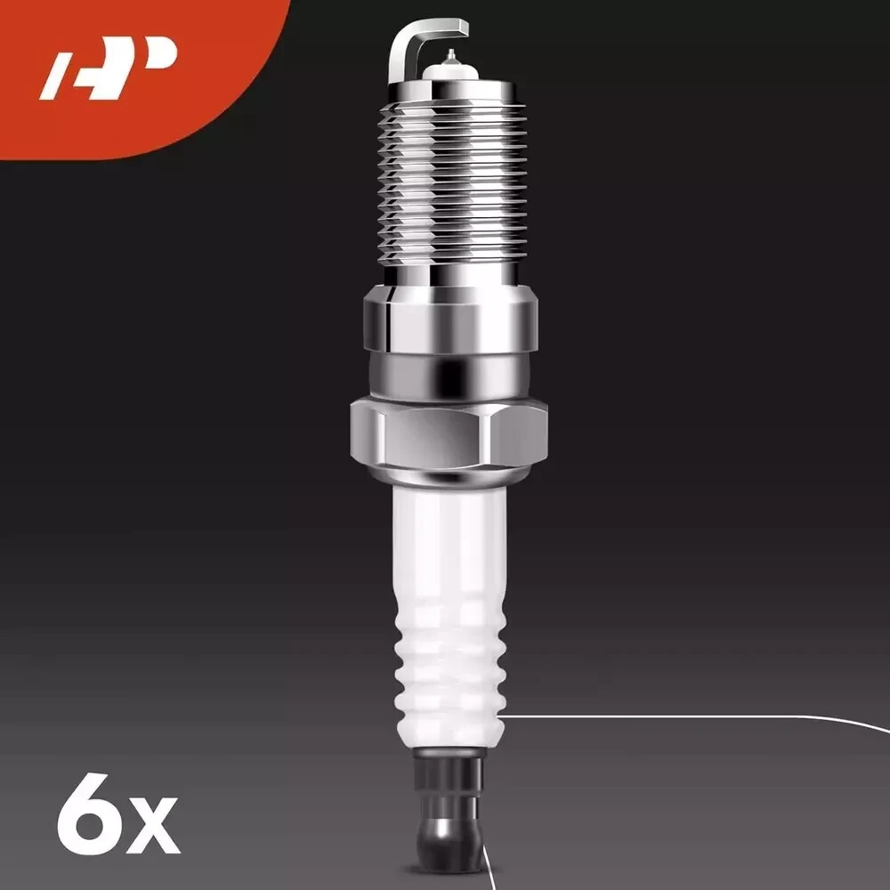 Set of 6 Ignition Coil Pack and Iridium Spark Plugs Compatible with Ford Escape