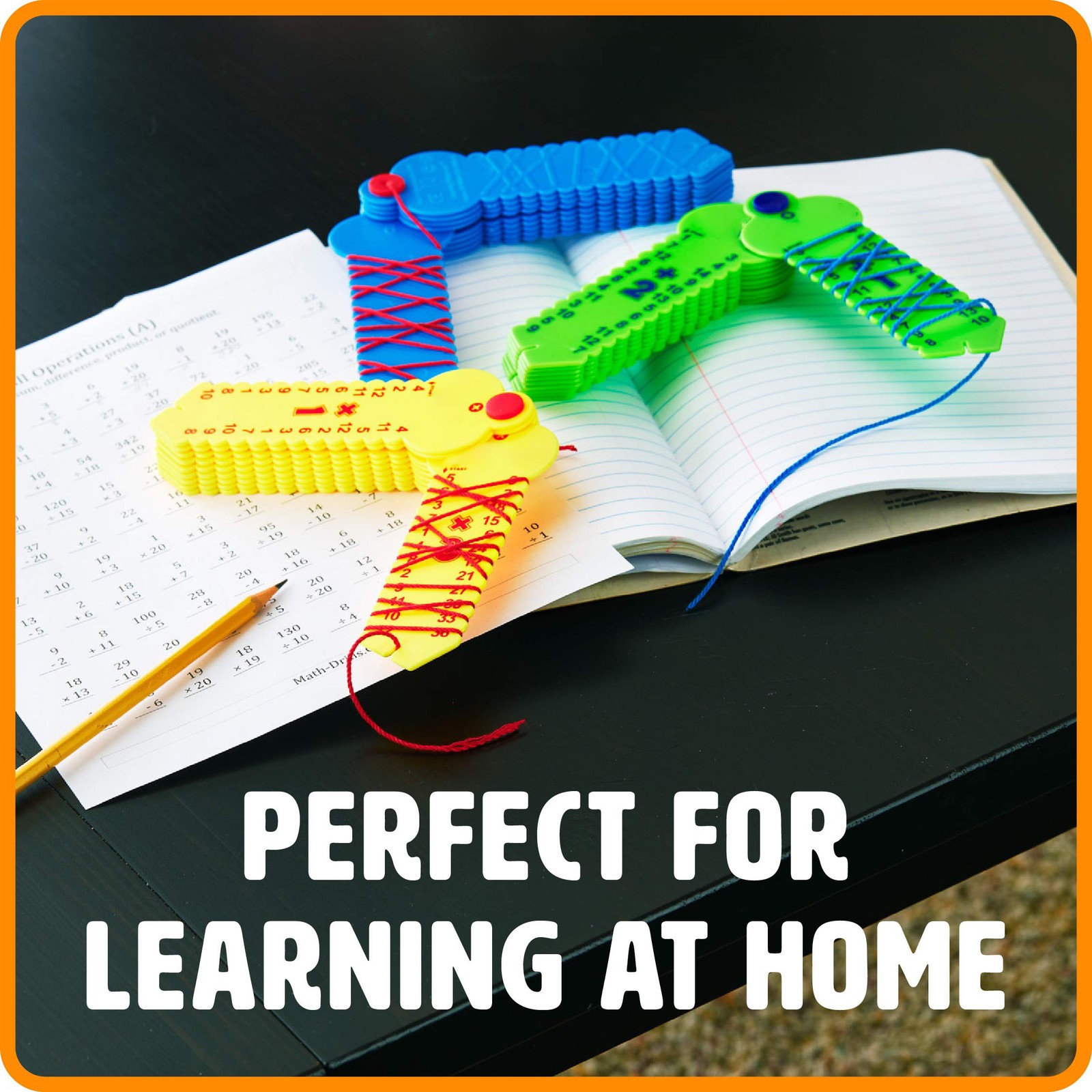 Multiplication Learning Tool, Wrap Ups , Grade 2-6 Math Aid, Yellow
