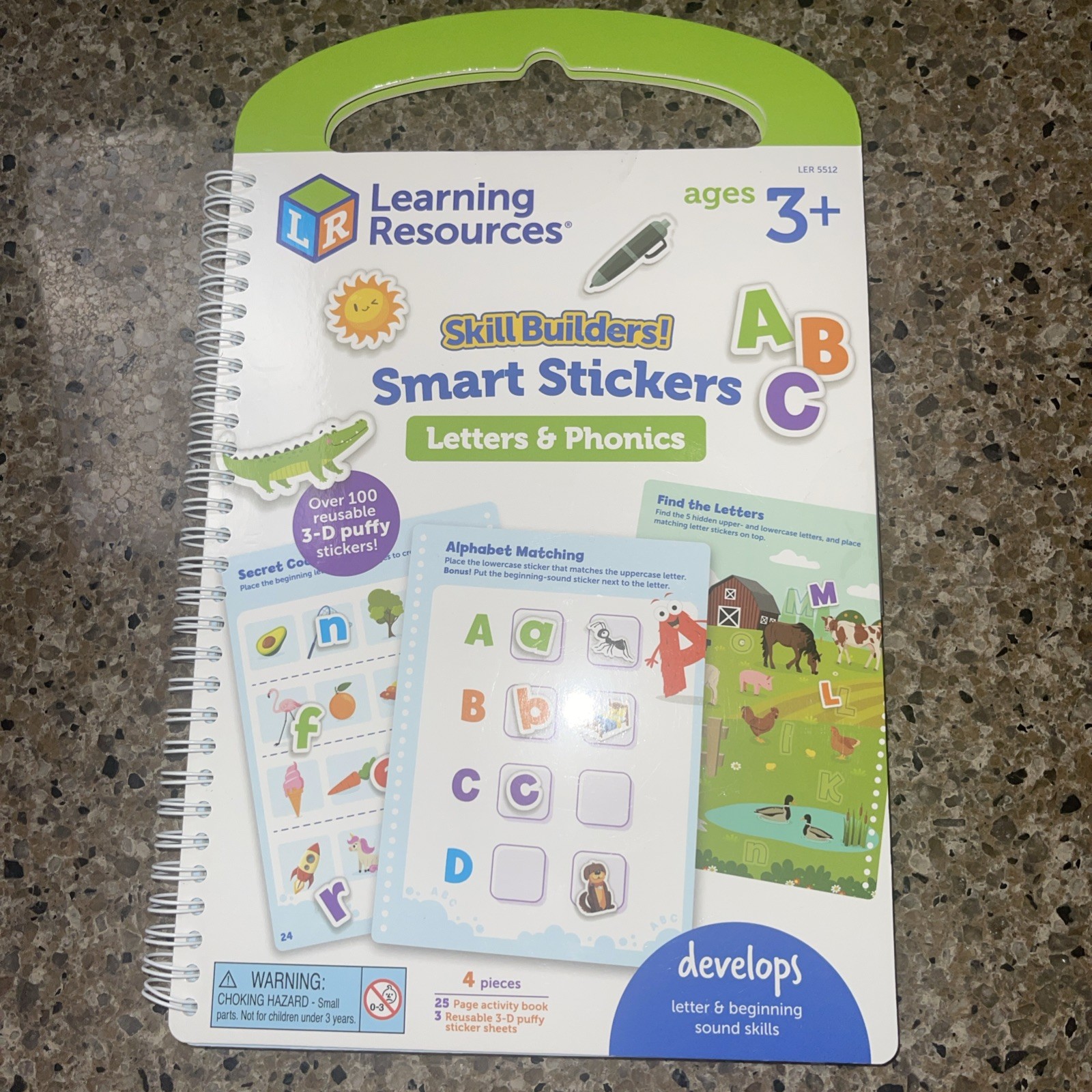 Kids learning gift Skill Builders Smart Stickers Letters & Phonics, Alpha