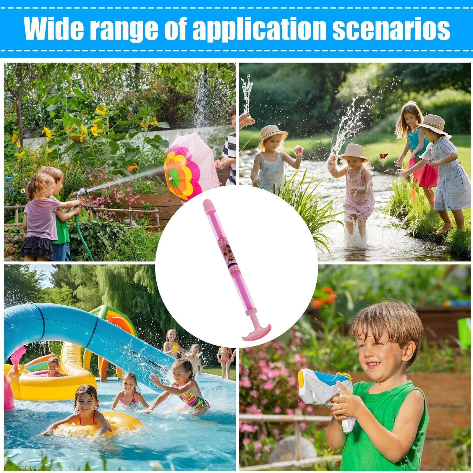 Water Squirters Summer Water Toys Pull-out Type Fountain Spraying