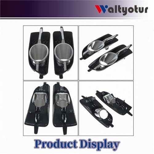 2 x Front Bumper Left + Right Bumper Fog Light Lamp Cover Trim Grille