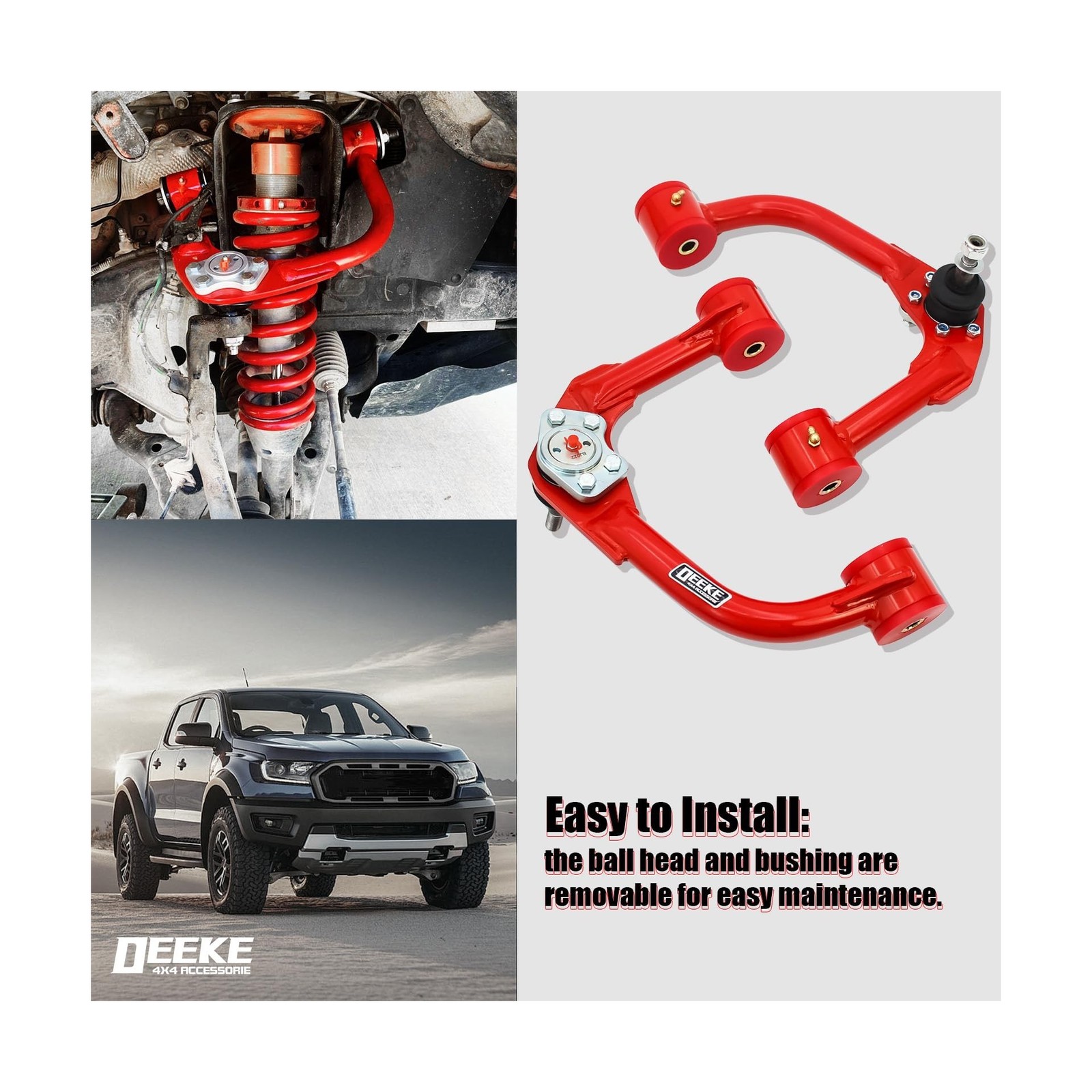 1-4″ Lift Front Upper Control Arms for 2004-2020 Ford F150, Ford Expedition 2…