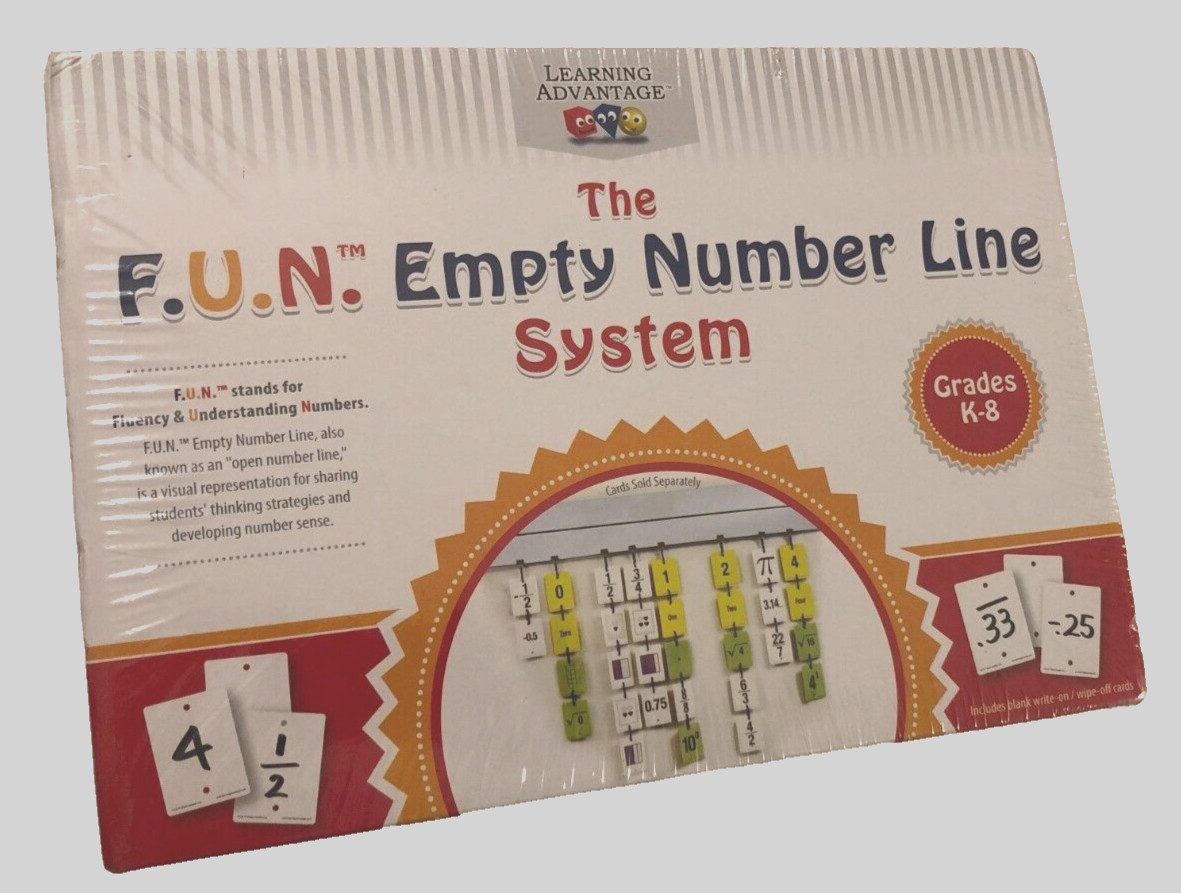 Learning Advantage 2014 F.U.N. Empty Number Line System New 7992 Sealed