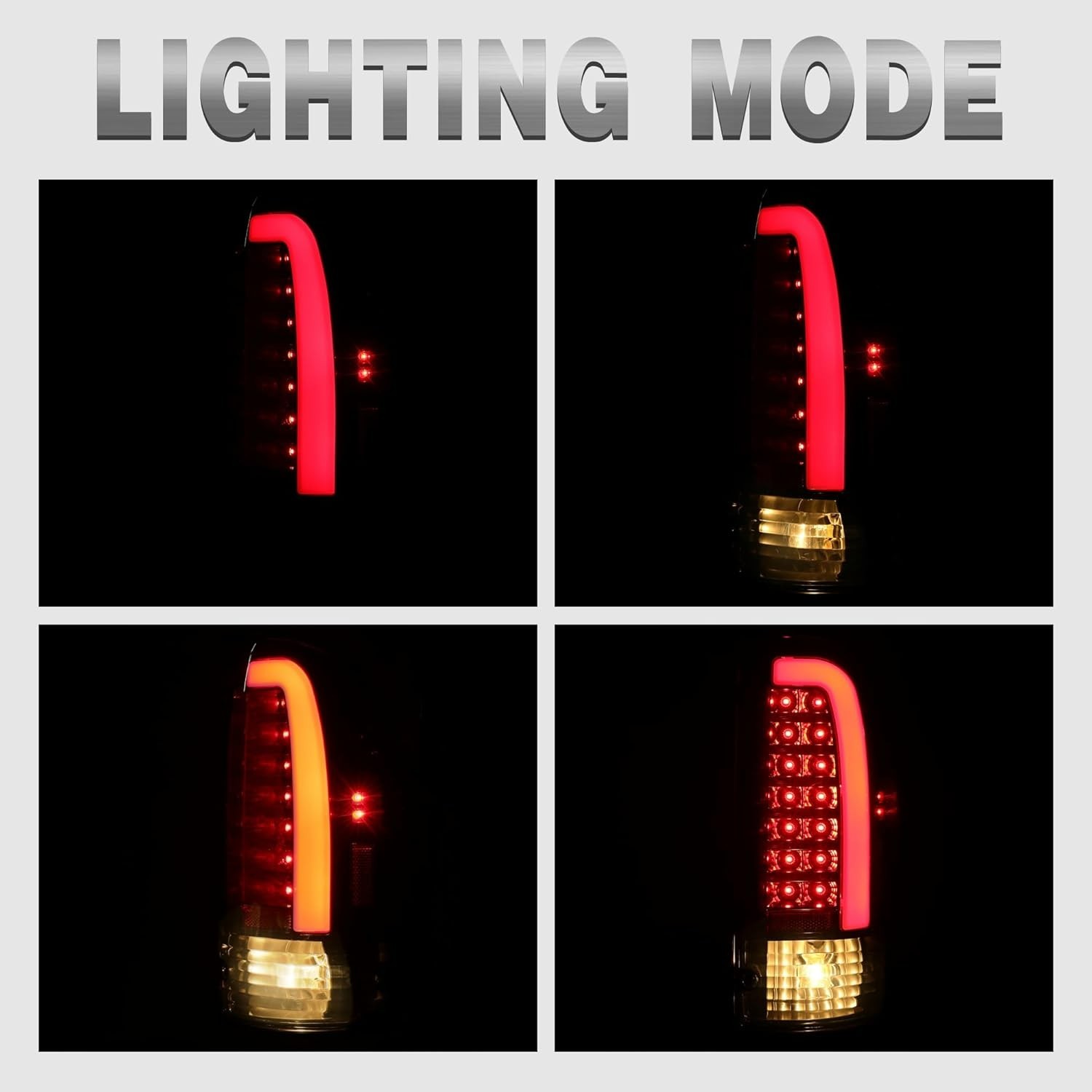 HECASA LED Tail Lights Compatible with 1995-2000 Toyota Tacoma 1998-2000 Toyo…