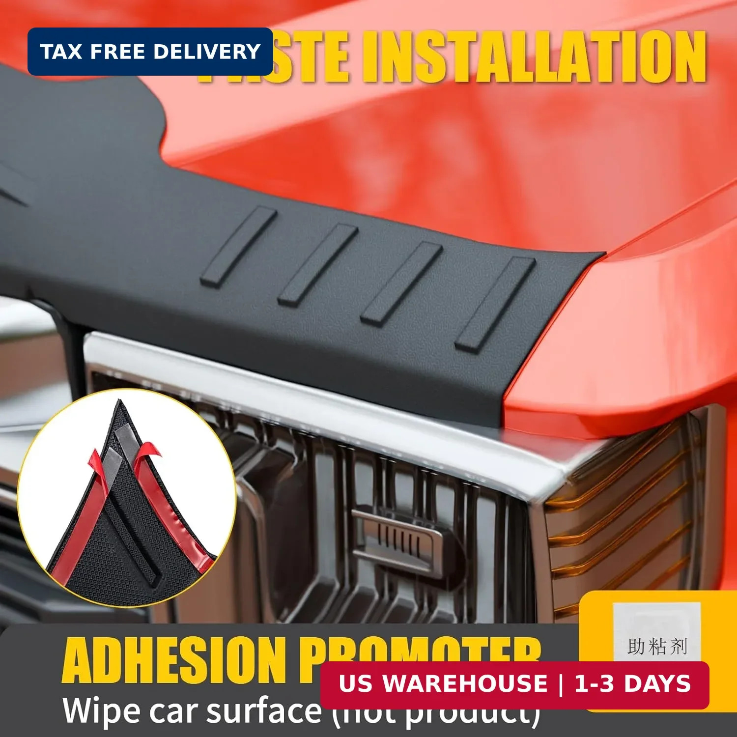 TPE Hood Protector Compatible with 2017-2022 Ford F250 F350 F450 F550 Super Duty